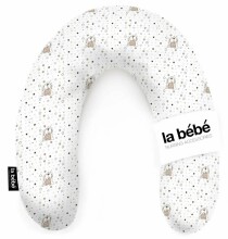 La Bebe™ Rich Cotton Nursing Maternity Pillow Memory Foam Art.Art.113562 Bears Imetamis, magamispadi