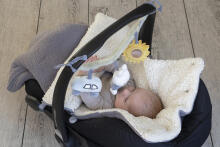 Little Dutch Stroller Toy Chain Miffy Fluffy Blue Art.NIJN934