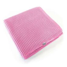 NordBaby Waffle Blanket Art.205686 Fairy Tale Pink   Dabīgas plediņš bērniem no bambusa, 70x100cm