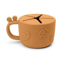 Done by Deer Peekaboo snack cup Raffi Mustard чашка