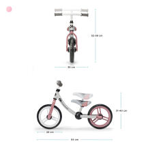 KinderKraft 2Way Next Art.KR2WAY00PNK00000 PINK Bērnu skrējritenis ar metālisko rāmi