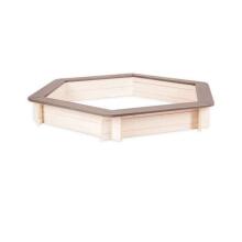 Folkland Art.114244 Natural Sandbox with cover 130cmx130cmx20cm