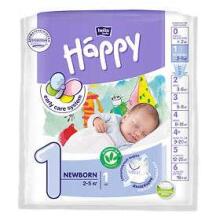 Happy Newborn Baby diapers 1 size from 2-5 kg, 1 pc.
