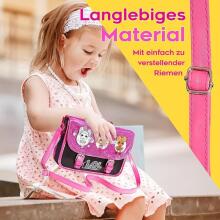 L.O.L. Surprise! Glitter Shoulder Bag – Unicorn, Diva & Queen Bee Design (Black & Pink)