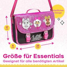 L.O.L. Surprise! Glitter Shoulder Bag – Unicorn, Diva & Queen Bee Design (Black & Pink)