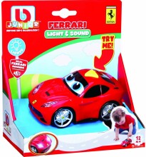 „BB Junior Ferrari“ šviesos ir garso menas. 16-81002 Mašina
