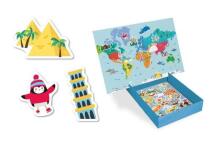 Apli Kids Magnets World Map Art.16494
