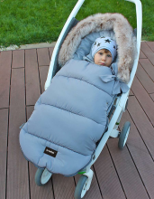 La bebe™ Sleeping bag Winter Footmuff  Art.116740 Grey