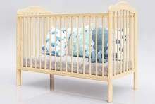 Baby Crib Club AK  Art.117579   Laste puidust voodi sahtliga 120x60cm
