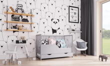 Baby Crib Club Dominik Art.117586 Grey