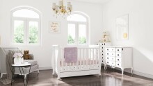 Baby Crib Club MZ Art.117587 Laste puidust võrevoodi 120x60sm