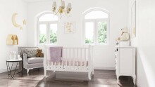 Baby Crib Club MZ Art.117588 Laste puidust voodi sahtliga 120x60cm