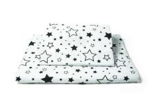 La bebe™ Minky+Cotton Set 100x75/40x25 Art.79079 Stars/ Yellow Velvet Sega un spilvens (100x75/40x25 cm)