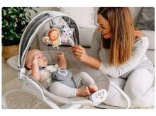 Lionelo Henk Art.117930 Rose Scandi Modern rocking chair with music and vibration