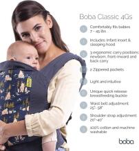 Boba Classic Baby Carrier Art.118250 Organic Midnight