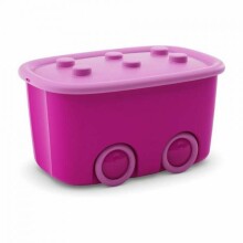 Keter Funny Box L Art.298630000    Ящик для игрушек на колёсиках(Высокое качество)
