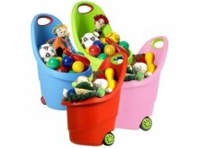 Keter Kiddies Go  Art.29231321 Green  Тачка для хранения игрушек(Высокое качество)