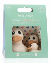 Hevea Kawan Family Duck Art.553175 Antis iš 100% natūralaus kaučiuko, 3 vnt
