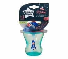 Tommee Tippee Easy Drink Straw Cup Art.447155  Первая чашка-непроливайка c соломинкой  230 мл, oт 7 мec.