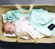 Lullalove Bamboo Blanket Art.118747 Delicious Mint