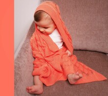 Lullalove Boho Blanket Art.118784 Coral    Детское хлопковое одеяло/плед 100x80cм