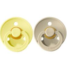 Bibs Colour Sunshine/Sand  Art.114023 PAcifier 0-6 m, 100% natural.