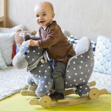 KinderKraft'20 Rocker Plush Elephant Art.KKZSLONGRY0000 Grey