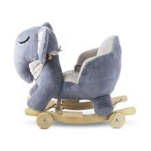 KinderKraft'20 Rocker Plush Elephant Art.KKZSLONGRY0000 Grey
