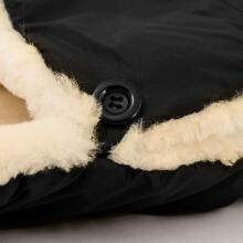 Alta Bebe Lambskin Footmuff Nordkap Art.MT2200LP-65 Black