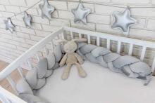 La bebe™ Velvet Border (160) Art.119727 Grey Bed bumper 160 cm