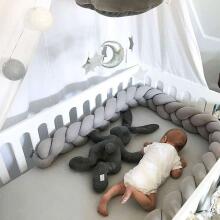 La bebe™ Velvet Border (160) Art.119727 Grey Bed bumper 160 cm