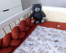 La bebe™ Wafel Art.119728 Premium Motylek Bed bumper