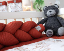 La bebe™ Wafel Art.119728 Premium Motylek Bed bumper