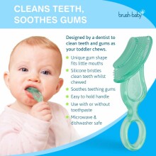„Brush Baby“ dantų šepetėlis „Art.BRB001“ kramtomasis dantų šepetėlis