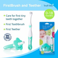 Brush Baby Teether Set Art.BRB097 Первая зубная щетка