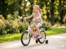 Esperia Kids Bike Junior Game Girl 14 Art.Art.9700 Bērnu divritenis (velosipēds) ar piepūšamiem riteņiem un tērauda rāmi