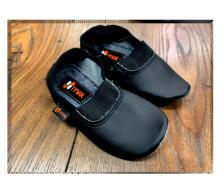 Mal Kids Art.120414 Black Gymnastic shoes with leather sole