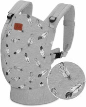 KinderKraft'20 Carrier Milo Grey Art. KKNMILOGRY0000 Vaikiškas kengūros krepšys 2 viename (nuo 3,6 iki 15 kg)