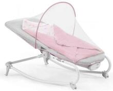KinderKraft'20 Felio Art.KKBFELOPNK000N Peony Rose  Детский шезлонг Стильный детский шезлонг с музыкой и вибрацией