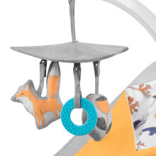 KinderKraft'20 Felio Art.KKBFELOGRY000N Stone Grey  Детский шезлонг Стильный детский шезлонг с музыкой и вибрацией