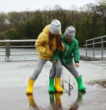 Crocs™ Kids' Handle It Rain Boot Art.12803-730 Yellow