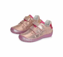 D.D.Step (DDStep) Art.023-810BM Pink Экстра удобные и легкие  ботиночки для девочки (25-30)