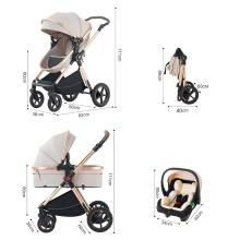 Kidsworld Bebby 3 in 1 Art.D-2 Pink Universal 3-in-1 stroller