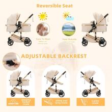 Kidsworld Bebby 3 in 1 Art.H-9 Brown Universal 3-in-1 stroller