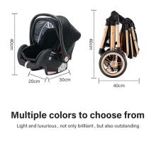 Kidsworld Stoller 3 in 1 Art.120859 Pink Universal 3-in-1 stroller