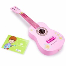 Nauja klasikinių žaislų gitaros art. 10348 rožinė muzikos instrumentų gitara