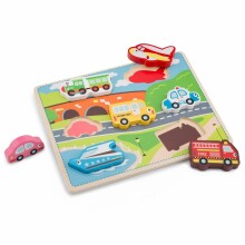 New Classic Toys Transport Puzzle Art.10520 Koka puzle Transports