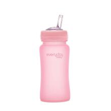 Everyday Baby  Glass Straw Bottle Art.10384 Rose Pink