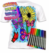 Splat Planet T-Shirt Butterflies Art.SP70297 Bērnu t-krekls ar flomasteriem