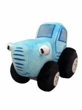 Malishariki Art.121193 Augstvērtīga mīksta plīša rotaļlieta Zils Traktors